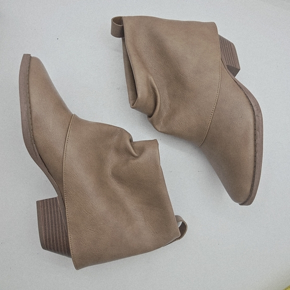 Zodiac Malina Foldover Cuff Western Booties Cognac Size 9 - Picture 7 of 10